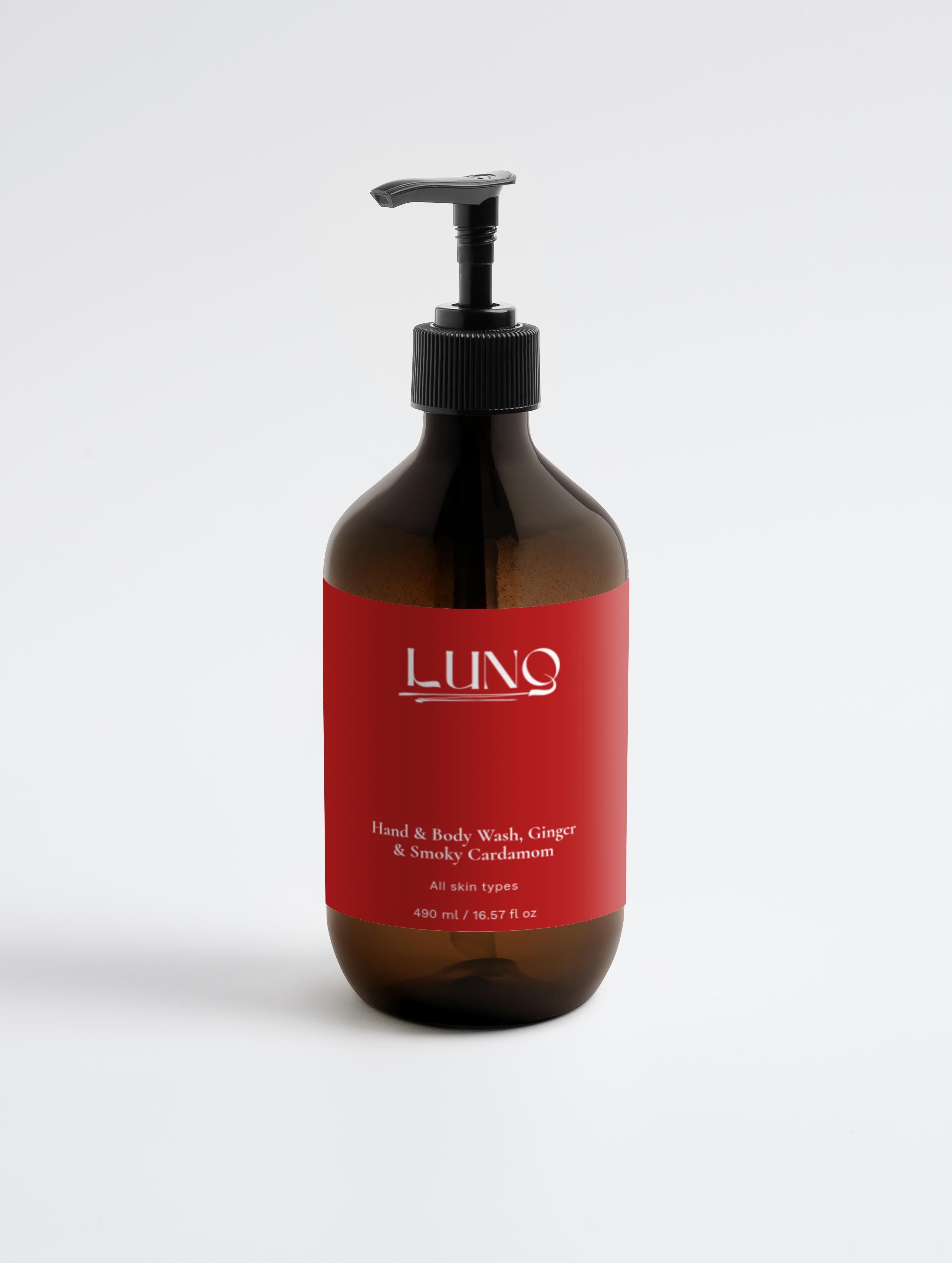 Hand & Body Wash, Ginger & Smoky Cardamom