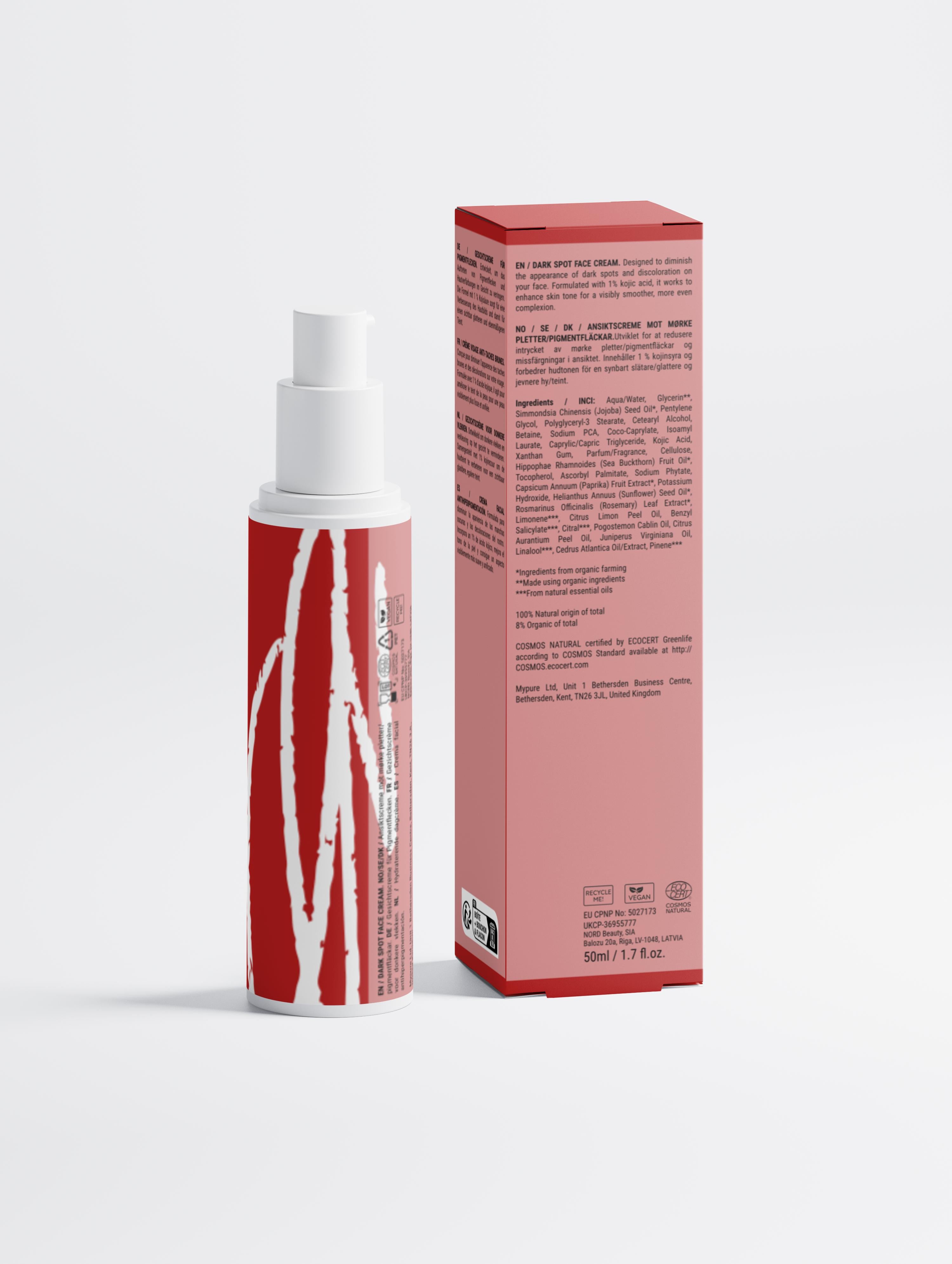 Dark Spot Face Cream with Kojic Acid